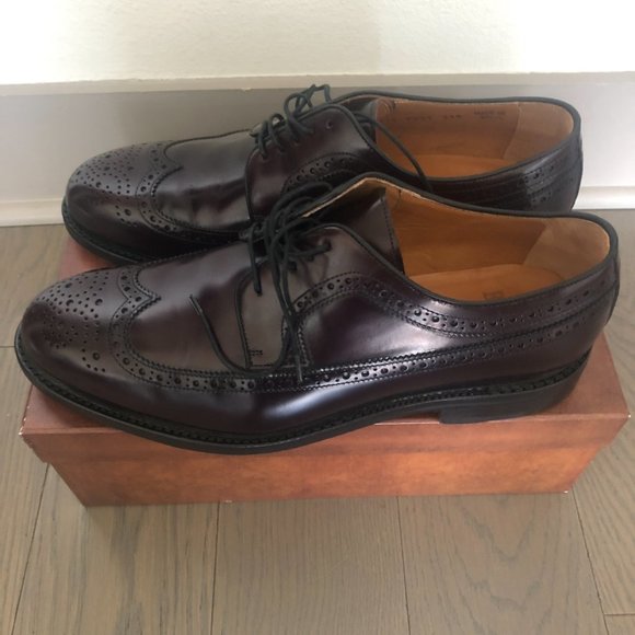 Berwick Burgundy Leather Derby Shoes Size 46.5 EU (LIKE NEW! WORN ONCE) main image 5